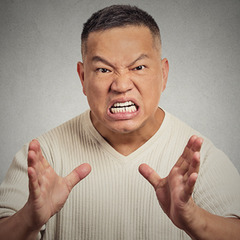 <p>(adj) Expressing hatred or evil; harmful, ominous.</p>
