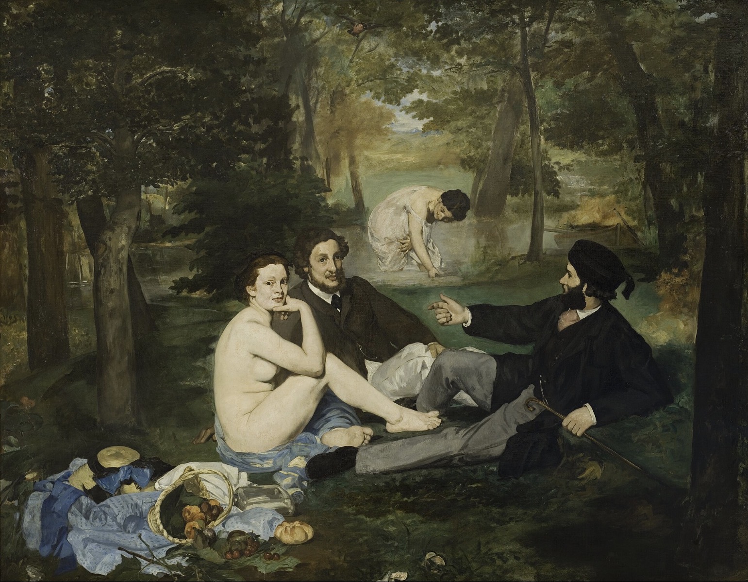 <p>Le dejeuner sur l’herbe (Picnic on the Grass), Edouard Manet</p>