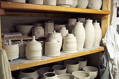 <p>- Prior to being fired, all unfired clay pieces are referred to as greenware</p>