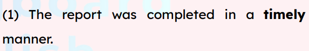 <p>timely</p>