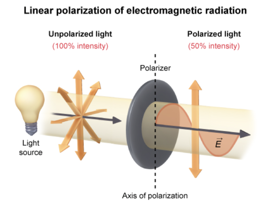 <p>Intensity becomes ½ of its original</p>