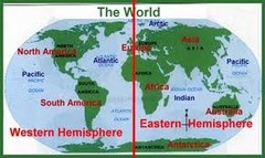 <p>The meridian, designated at 0° longitude, which passes through the Royal Observatory at Greenwich, England. It separates the Eastern and Western Hemispheres.</p>