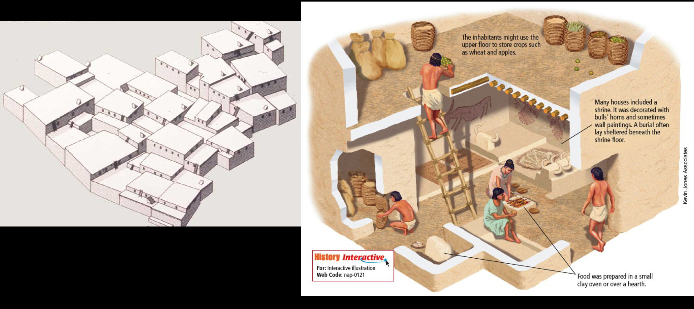 <p>identify this settlement and describe the social organization</p>