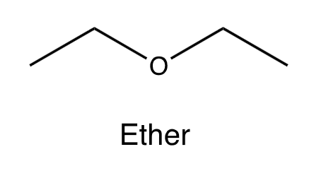 <p>C4 H10 oxygen in the middle (two pyramids beside it)</p>