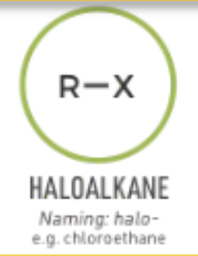 <p>halo- (ex. chloroethane)</p>