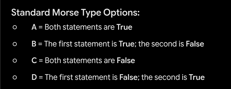 <p><strong>22.</strong></p><ul><li><p><span><strong>Statement 1:</strong> Through REBT, clients learn skills to identify and dispute irrational beliefs maintained by self-indoctrination.</span></p></li><li><p><span><strong>Statement 2:</strong> Therapy from an REBT perspective is seen as an educational process.</span></p></li></ul><p></p>