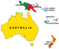 <p>dà yáng zhǒu - australasia; oceania</p>