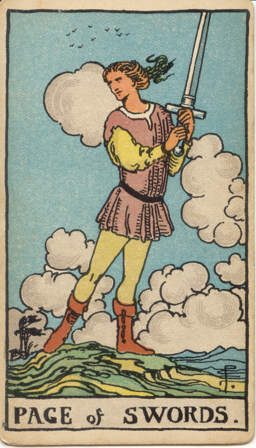<p>Page of Swords</p>