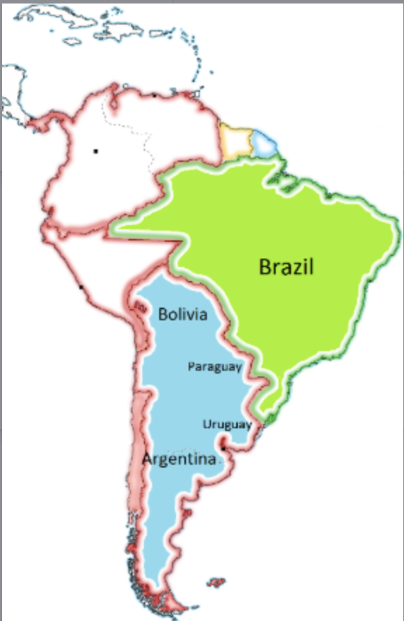 <p>Blue part on map</p>