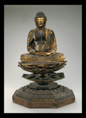 <p>Iconography</p><p></p><p>Wood with traces of lacquer, pigment, and gilding. Height 52-1/2".</p><p>Japan. The Avery Brundage Collection, B60S10+ © Asian Art Museum, San Francisco. Used by permission. [Fig. 1-22]</p>