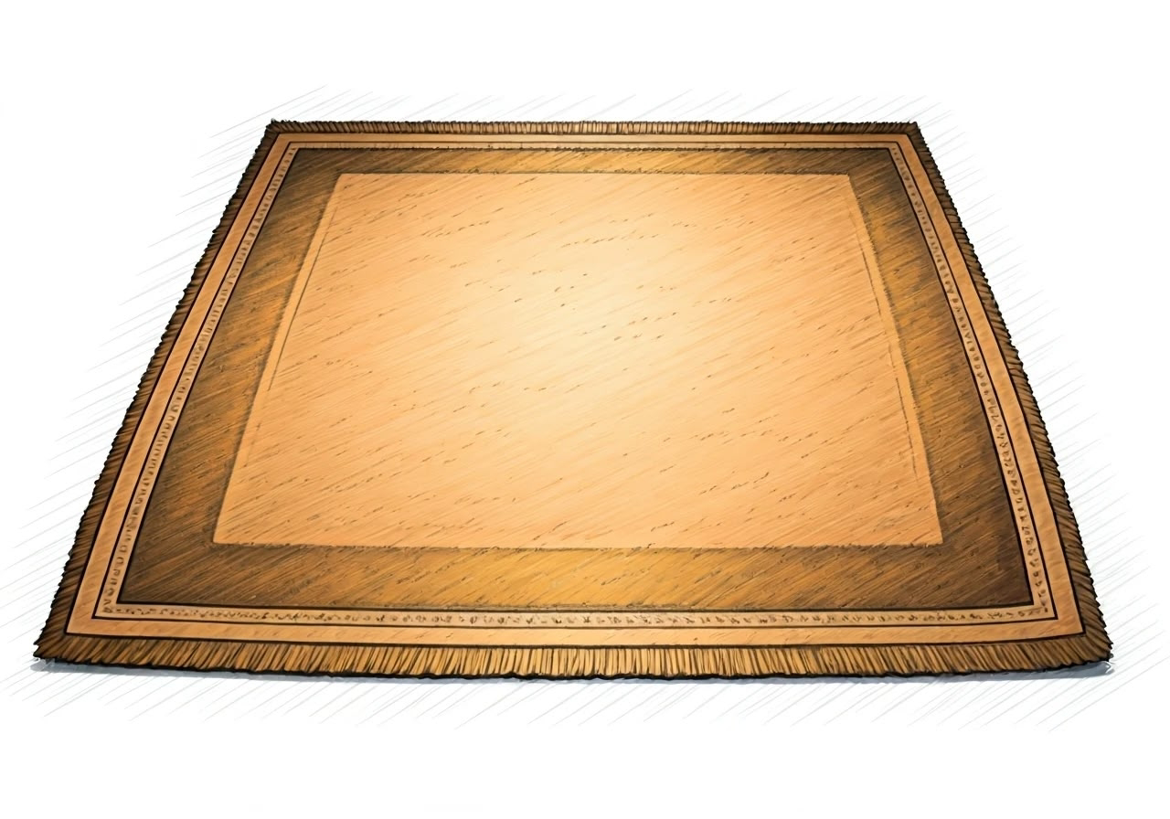 <p>A heavy, decorated canvas or material covering used historically to cover, protect, or decorate floors.</p><p>[ˈflɔːklɒθ]</p>