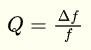 <p>where Δ<em>f </em>is the bandwidth (range of frequencies present in the beam) and <em>f</em> is the peak frequency</p>