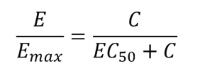 <p>assumed drug response is directly proportional to receptor occupancy</p><p>sigmoidal curve</p>