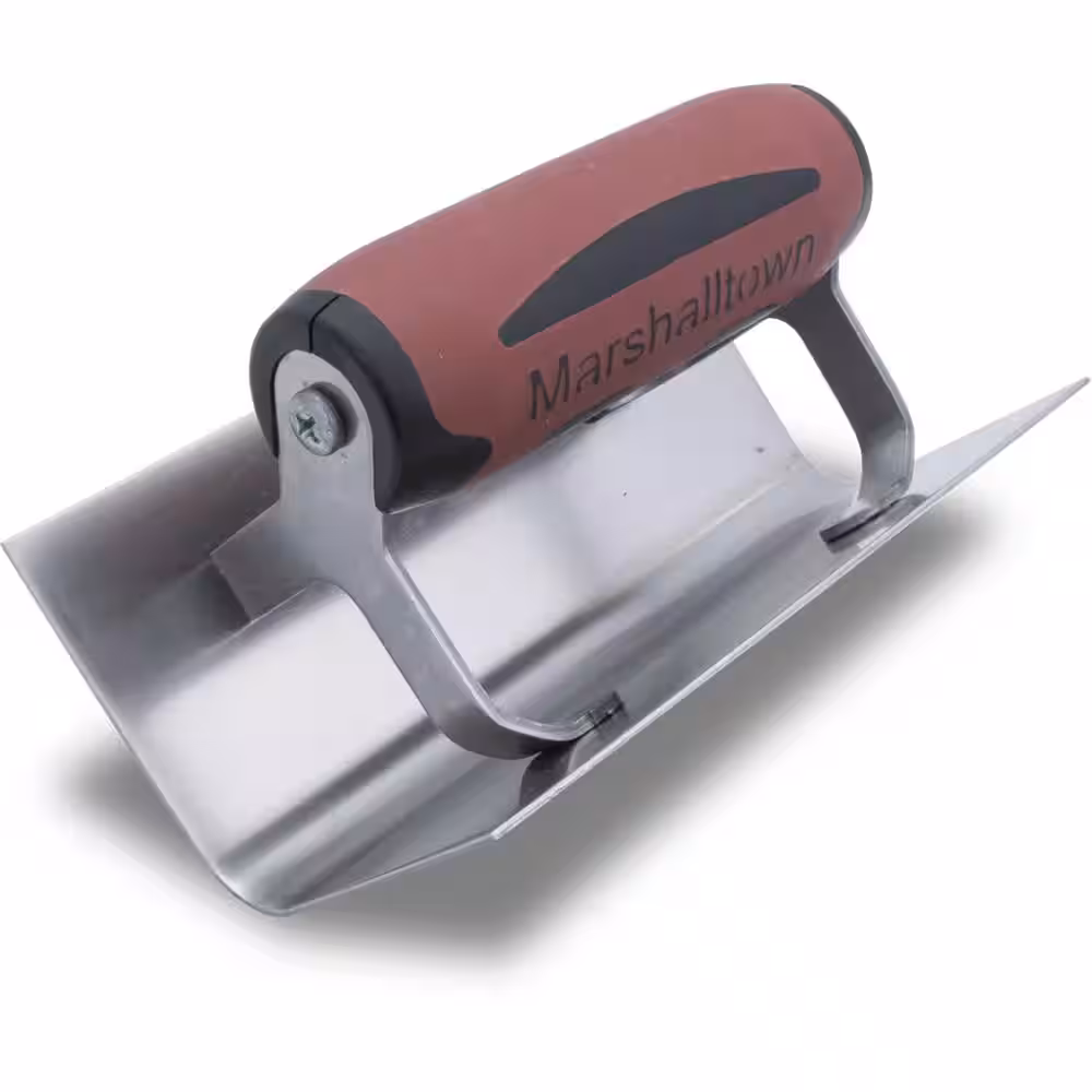 <p>V-shaped concrete finishing tool sized about 2½ by 2½ by 6 inches, used for shaping inside or outside corners in curbs and steps.</p>