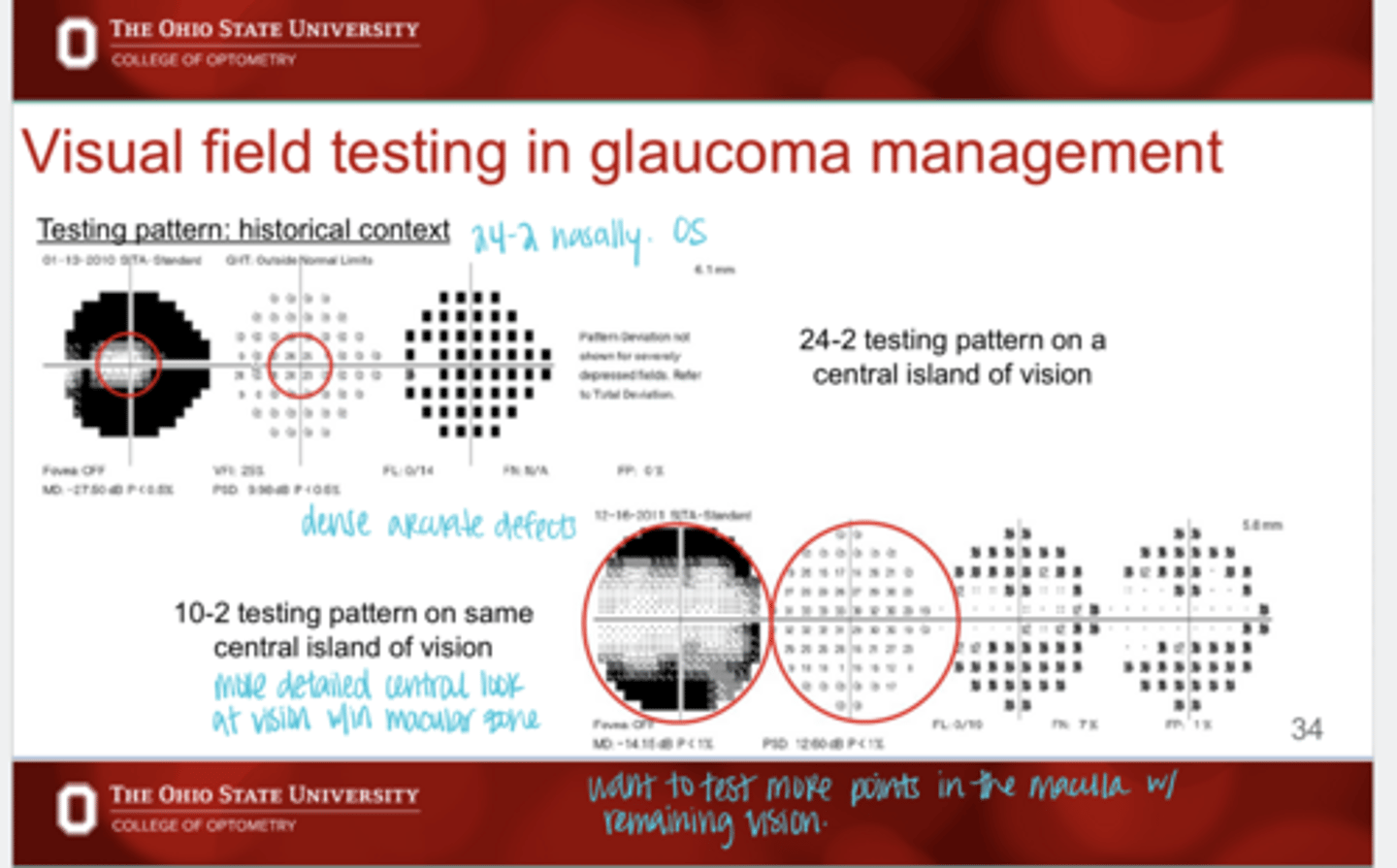 <p>What is the advantage to 10-2 testing?</p>