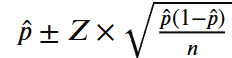 <p>Estimates a population proportion</p>