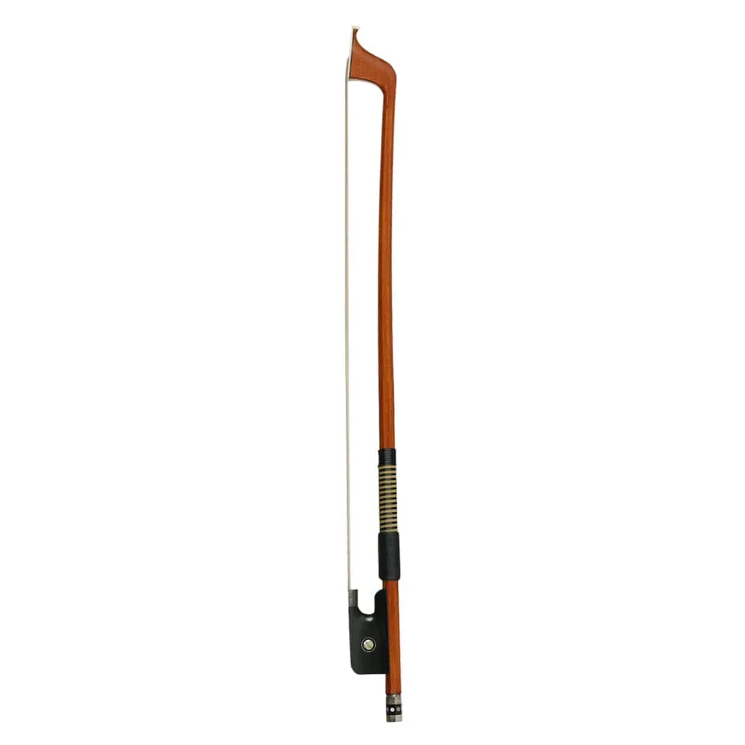 <p>A long partially curved rod with horsehair stretched along its length, used to play stringed instruments</p>