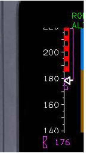 <p><span style="background-color: transparent;">It is the <strong>red and black checkerboard cue</strong> that warns the pilot not to exceed the safe speed for the current <strong>flap setting</strong>.</span></p>