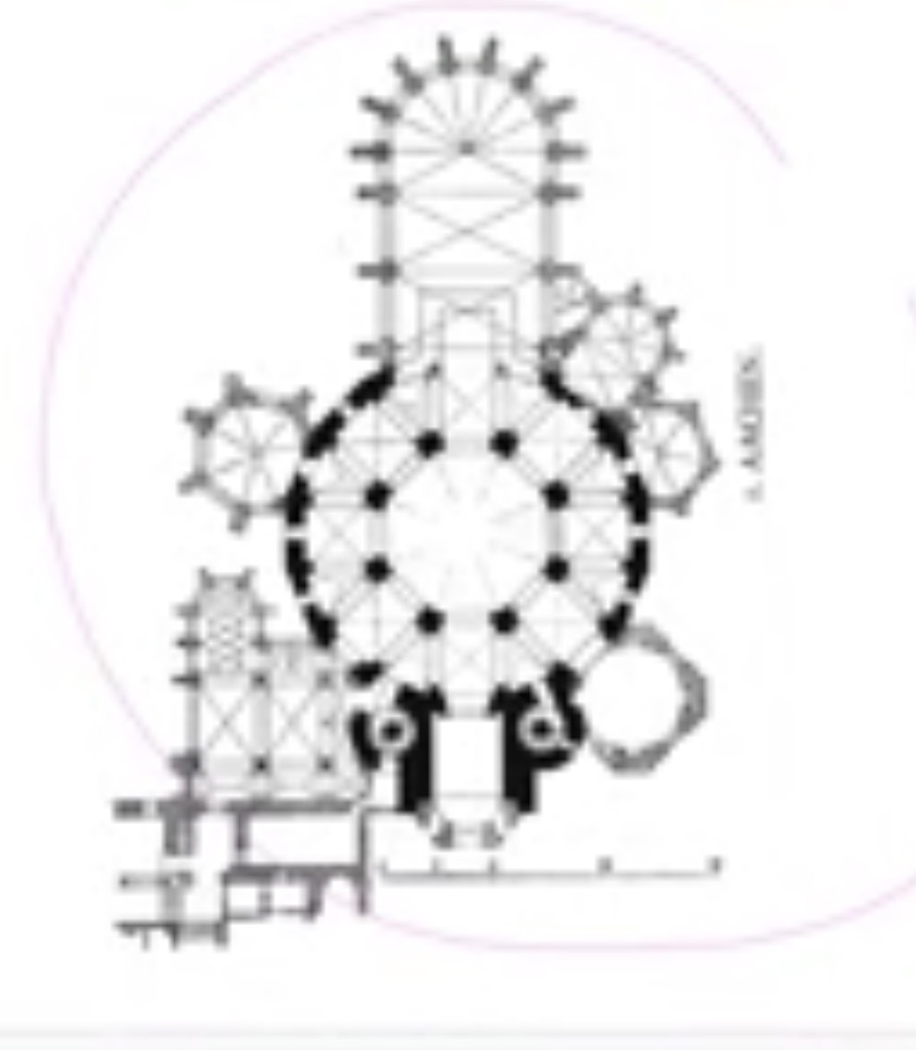 <p>Aachen palatine chapel odo of metz octagonal core CAROLINGIAN</p>