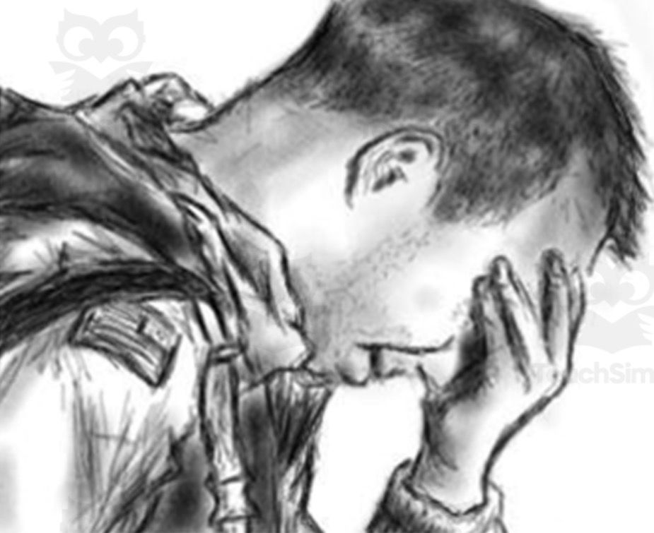 <p>“he’s here in my head when I close my eyes / dug in behind enemy lines” - Remains*</p>