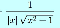 <p>What is this the derivative of?</p>