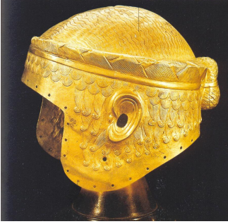 <p>EL PROTODINÁSTICO, PRESARGÓNICO o SUMERIO ANTIGUO</p><p>Casco real, tumba de Meskalamdug, I Din. de Ur</p>