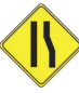 <p>Lane ends</p>