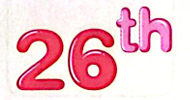 <p>26th</p>