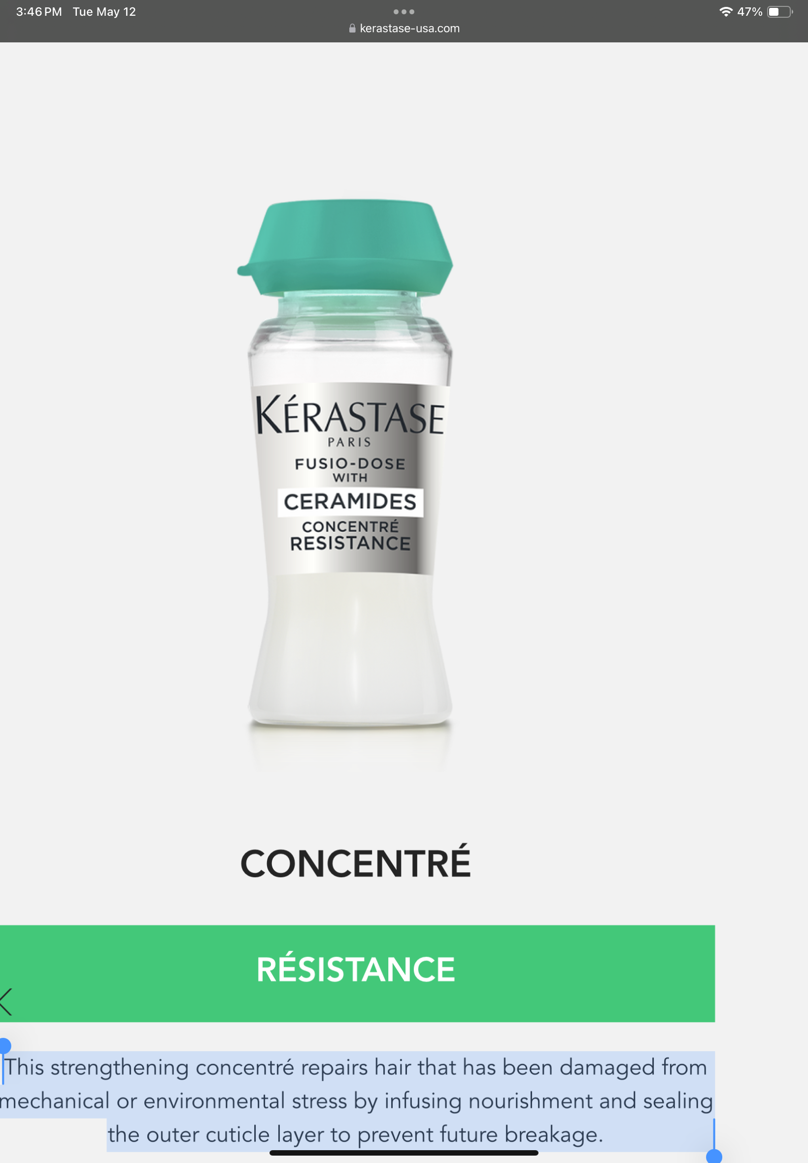 <p>Concentré resistance </p>