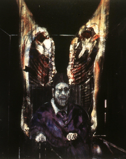 <p>Francis Bacon, Head Surrounded by Sides of Beef, 1954</p>
