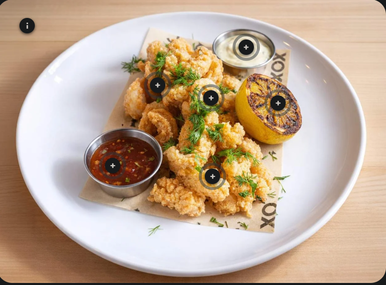 <p>calamari and shrimp</p>