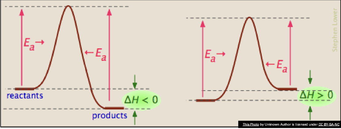 <ul><li><p>State</p></li><li><p>Matter in its elemental state has a ΔH<sup>o</sup>f of zero by definition (Fe (s), O2 (g), I2 (s))</p><ul><li><p>The ΔH<sup>o</sup>f of a compound can be calculated based on how much heat is gained or lost making that compound from its respective elements</p></li><li><p>The compound data will be provided to you in a data table</p></li><li><p>Enthalpy is an extensive property so you must remember to multiply by the number of moles</p><ul><li><p>ΔH = Hfinal – Hinitial = ΣΔH<sup>o</sup>f products - ΣΔH<sup>o</sup>f reactants</p></li></ul></li></ul></li></ul><ul><li><p>Exothermic reactions (ΔH = ⊝) are typically more favorable to</p><p>happen than endothermic reactions. Releasing heat energy is a very</p><p>helpful contribution to causing a reaction to happen.</p></li></ul><p></p>