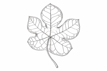 <p>A leaf attachment where the petiole is attached to the center of the leaf blade rather than the margin.</p>