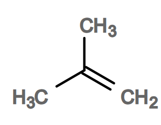 <p>(2-methylprop-1-ene) (1) </p>