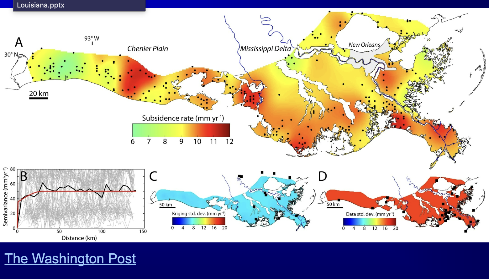 <p>What is this new subsidence map showing us?</p>