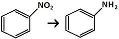 <p>Reduces Nitro group to Amino</p>