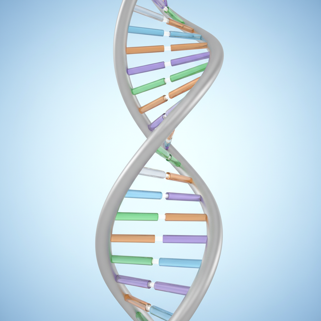 <p>The material inside a parent cell that is copied before a bacterium splits.</p>