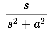 <p>F(s) = L { f(t) }</p>