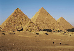 <p>Ancient Egyptian structure, a tomb for pharaohs to rule from the afterlife</p>