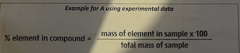 <p>the percentage composition of a compound gives the percentage by mass of each element in the compound.</p>