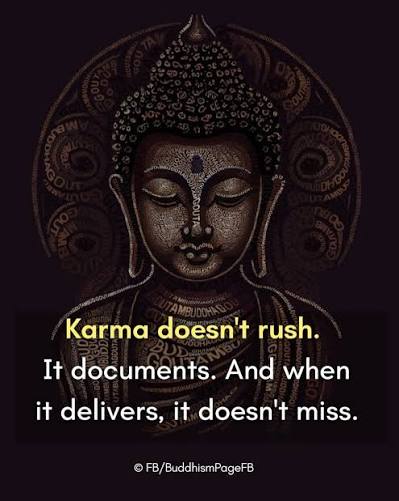 <p><span><span>The result of our actions. [Kết quả của hành động, lời nói, và ý nghĩ.]</span></span></p>