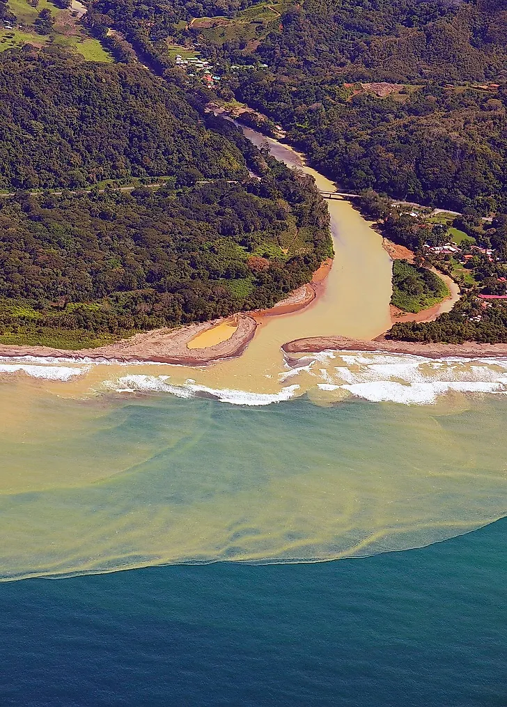 <p><strong>Deposite</strong></p><p><em>Eg: Cuu Long River deposite rich silt along it banks, making the land fertile</em></p>