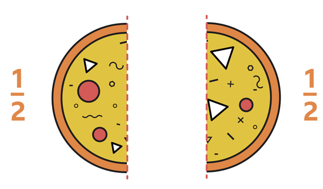 <p>Half</p>