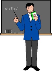 <p>вчитель</p><p>저는 영어 선생님이에요. = I am an English teacher.</p><p>선생님, 질문이 있어요. = Teacher, I have a question. (said directly to a teacher)</p>