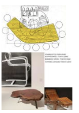 <p>Wat tonen de ‘Boomerangtafel’ en ‘Table à six pans’ vooral?</p>