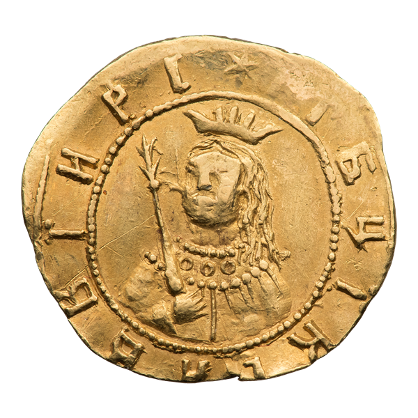 <p>Июль 1689</p><p><strong>Уго́рский Софьи Алексеевны</strong><span> — </span>донативная<span> золотая монета </span>Русского царства<span> времён регентства </span>Софьи Алексеевны<span>, предназначенная для награждения участников </span>Крымских походов<span> 1687 и 1689 годов.</span></p><p><span>Круговая надпись: + Б М В Г [ Ц Ï К Ï А ] П А (БОЖИЕЙ МИЛОСТИЮ ВЕЛИКИЕ ГОСУДАРИ ЦАРИ И КНЯЗИ ИОАНН АЛЕКСЕЕВИЧ ПЕТР</span></p><p><span>Круговая надпись: *Ï Г Б Ц Ï К С А В В Ï И Р С (И ГОСУДАРЫНЯ БЛАГОВЕРНАЯ ЦАРЕВНА И КНЯЖНА СОФЬЯ АЛЕКСЕЕВНА ВСЕЯ ВЕЛИКАЯ И ИНЫХ РОССИИ САМОДЕРЖЦЫ)</span></p>