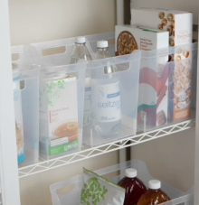 <p>Narrow Shelf Bin Clear</p>