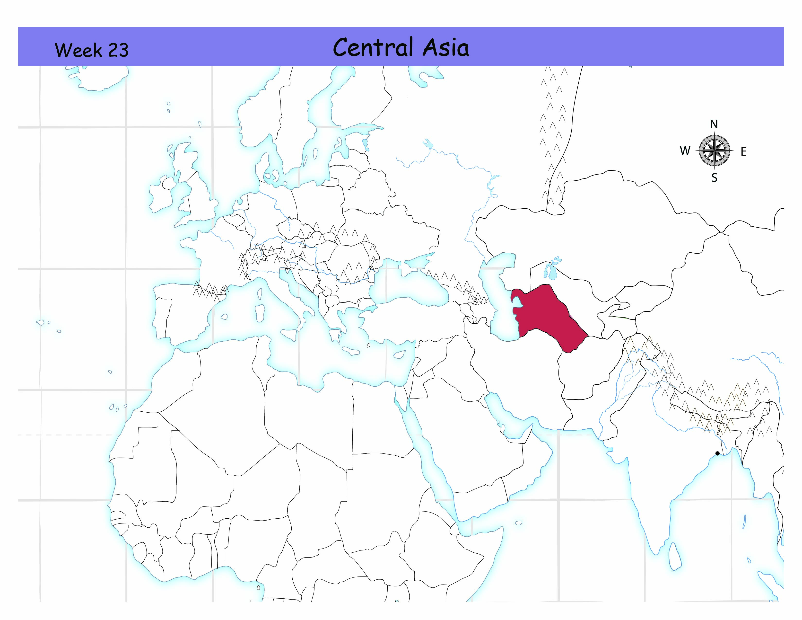 <p>Tell me the country in Central Asia.</p>