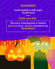 <p>Looked at or stared angrily or sullenly</p>