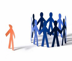 <p>treat (a person, group, or concept) as insignificant or peripheral</p>